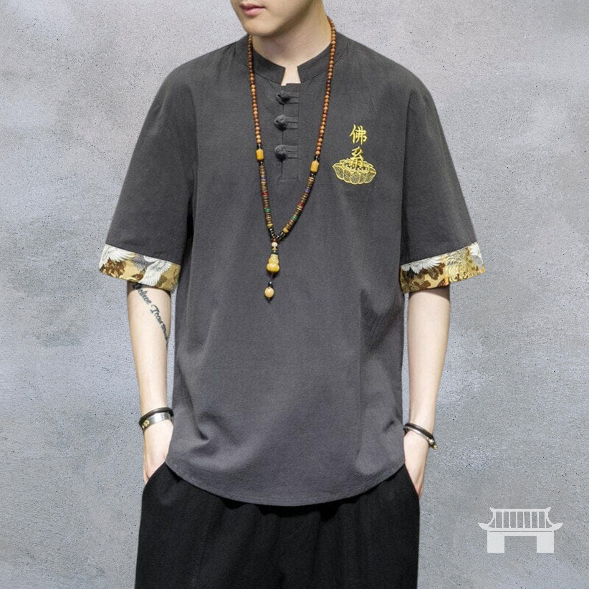 Authentic Embroidered Wu Dang Hanfu T-Shirt