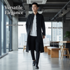 Ziran Classic Black Kimono Trench Coat