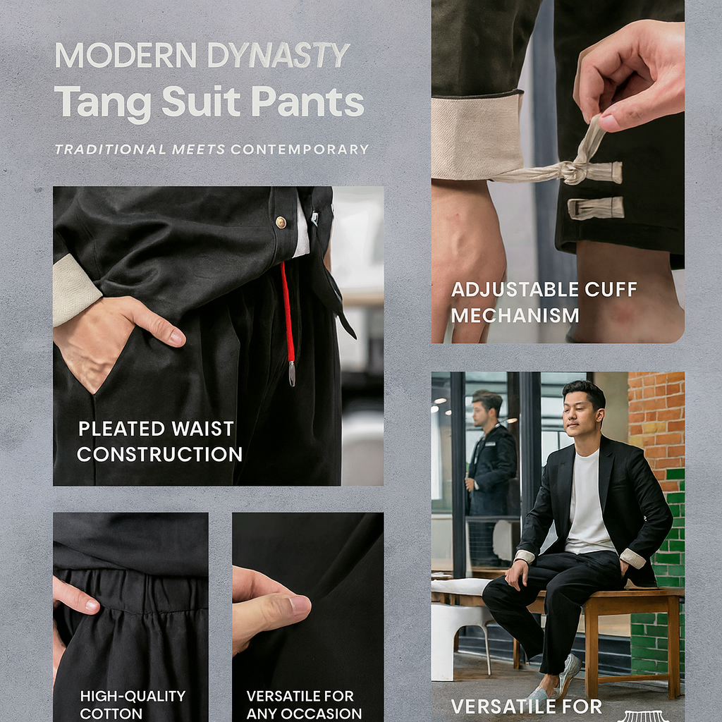 Modern Dynasty Tang Suit Pants