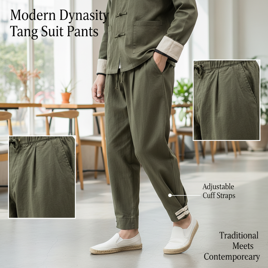 Modern Dynasty Tang Suit Pants