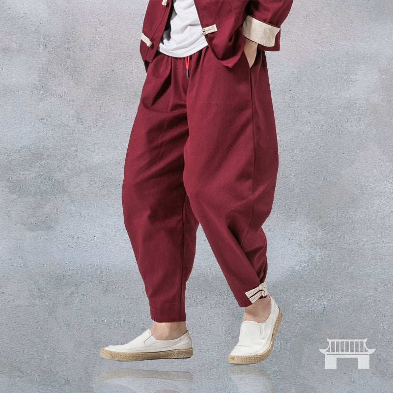 Modern Dynasty Tang Suit Pants